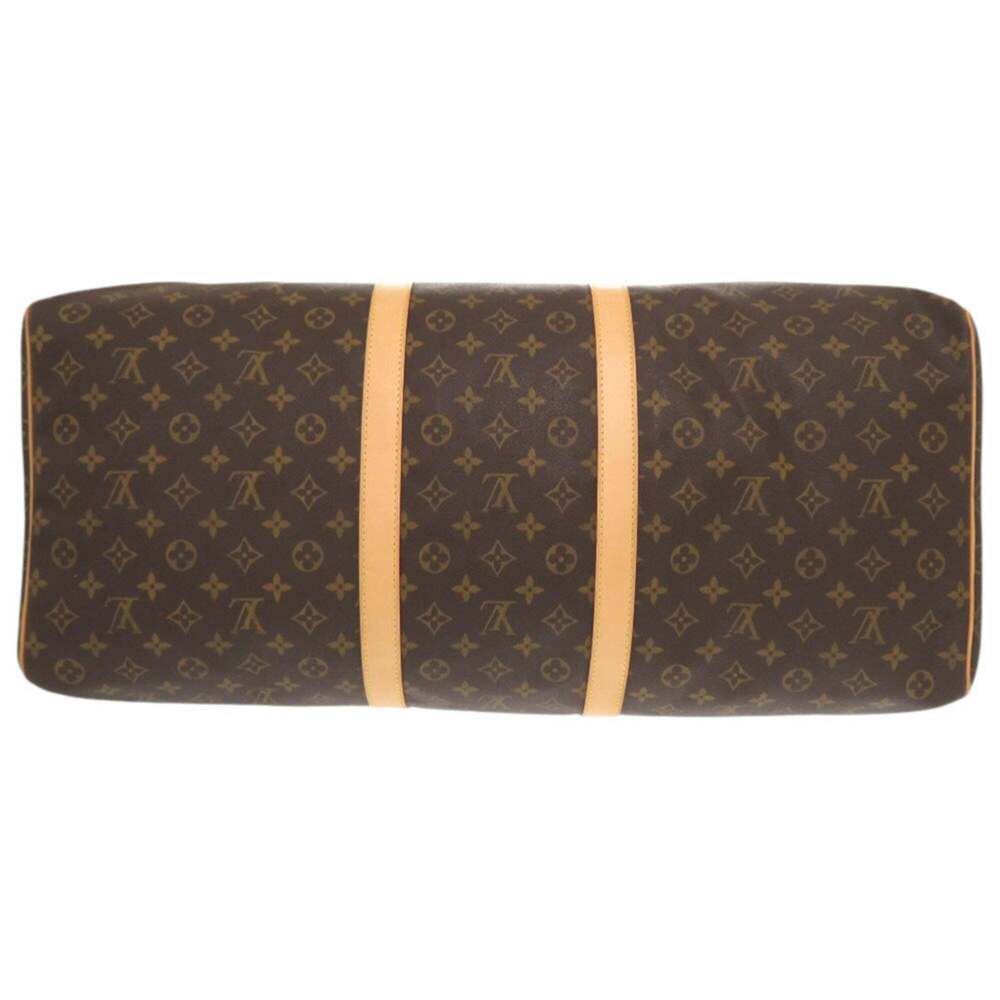 LOUIS VUITTON Authentic Brown Monogram Keepall 60 Boston Bag - Picture 3 of 10